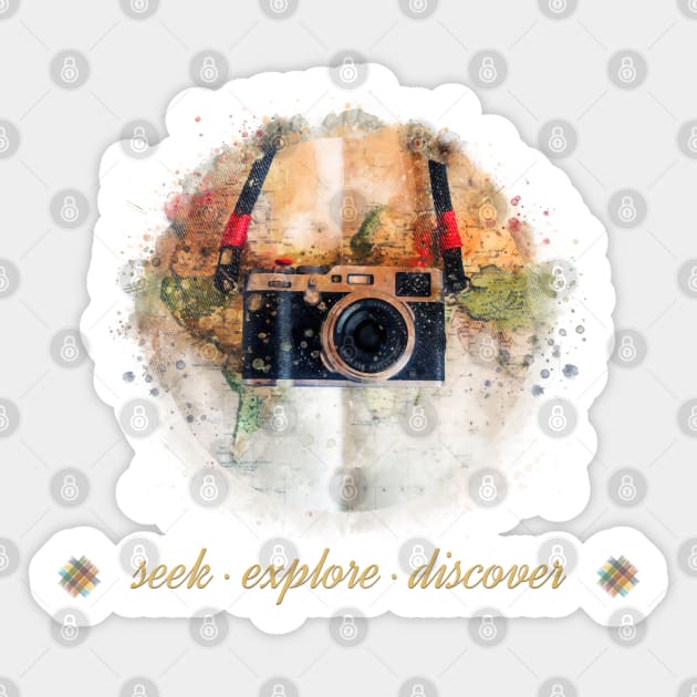 Seek, explore, discover Sticker by NT1
